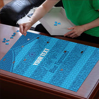 Custom India Football 2026 Puzzle Come On Blue Tigresses - Blue Version