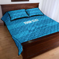Custom India Football 2026 Quilt Bed Set Come On Blue Tigresses - Blue Version