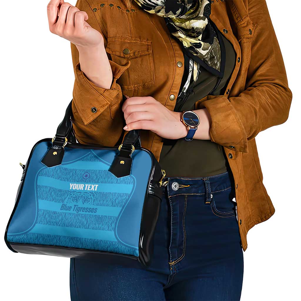 Custom India Football 2026 Shoulder Handbag Come On Blue Tigresses - Blue Version