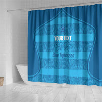 Custom India Football 2026 Shower Curtain Come On Blue Tigresses - Blue Version