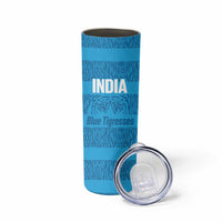 Custom India Football 2026 Skinny Tumbler Come On Blue Tigresses - Blue Version