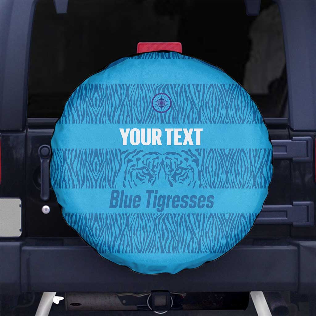 Custom India Football 2026 Spare Tire Cover Come On Blue Tigresses - Blue Version