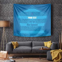 Custom India Football 2026 Tapestry Come On Blue Tigresses - Blue Version