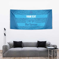 Custom India Football 2026 Tapestry Come On Blue Tigresses - Blue Version