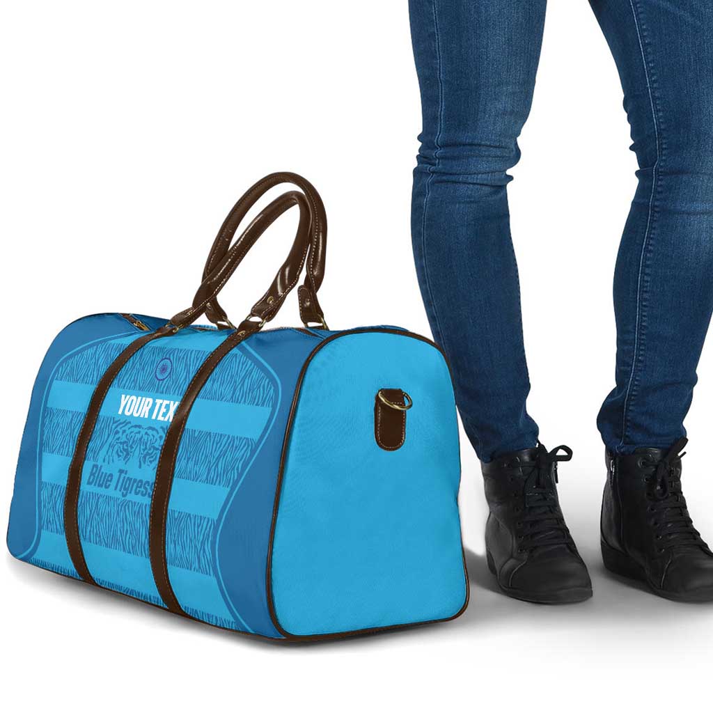 Custom India Football 2026 Travel Bag Come On Blue Tigresses - Blue Version