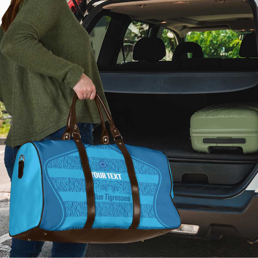 Custom India Football 2026 Travel Bag Come On Blue Tigresses - Blue Version
