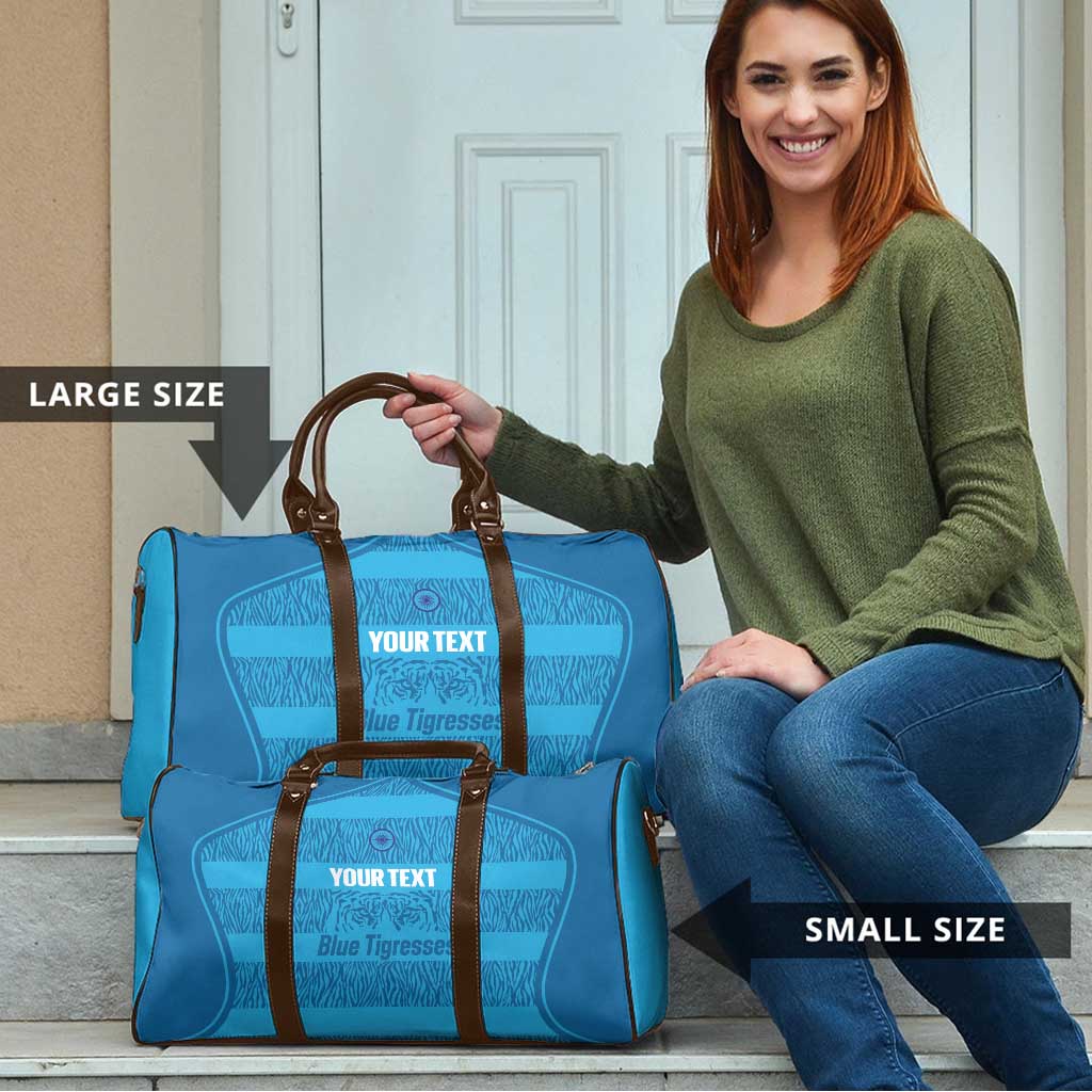Custom India Football 2026 Travel Bag Come On Blue Tigresses - Blue Version