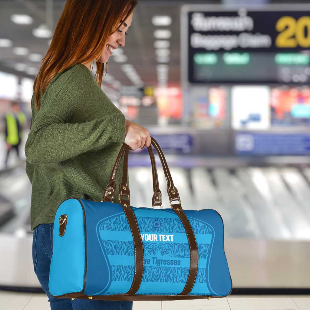 Custom India Football 2026 Travel Bag Come On Blue Tigresses - Blue Version