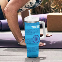 Custom India Football 2026 Tumbler With Handle Come On Blue Tigresses - Blue Version