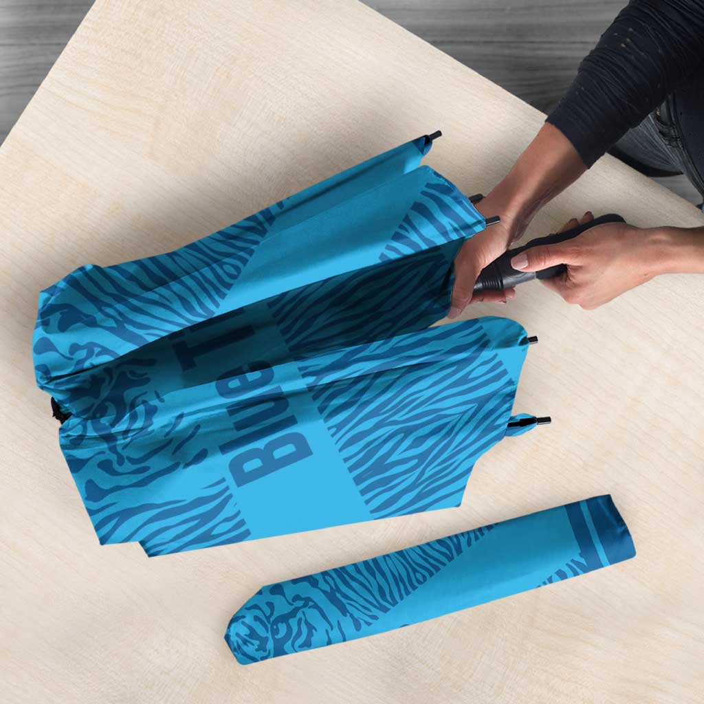 Custom India Football 2026 Umbrella Come On Blue Tigresses - Blue Version