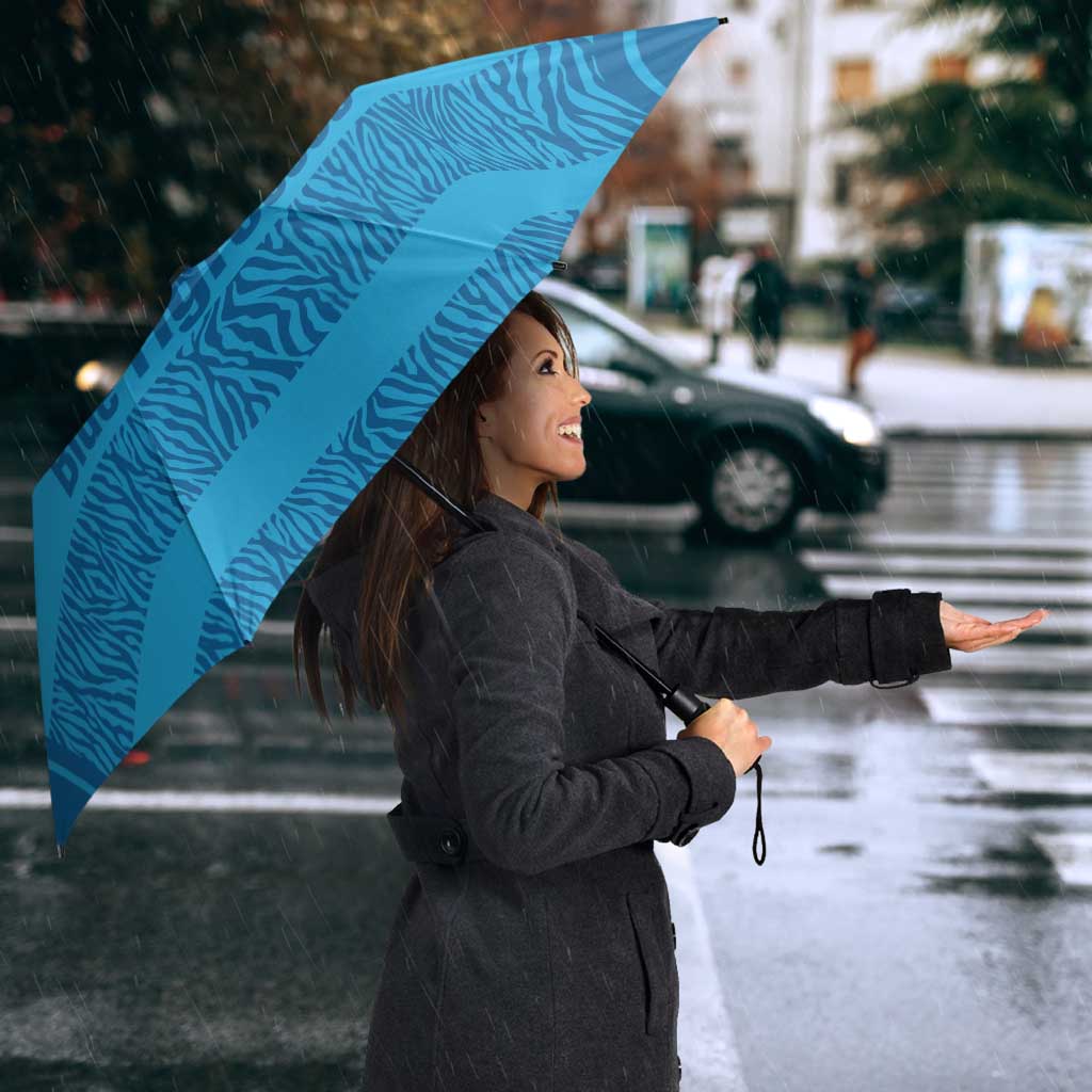 Custom India Football 2026 Umbrella Come On Blue Tigresses - Blue Version