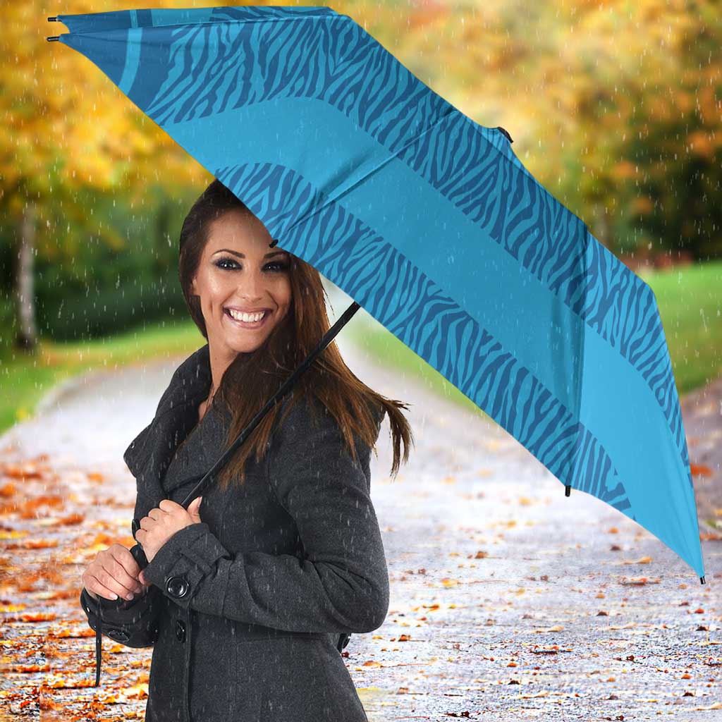 Custom India Football 2026 Umbrella Come On Blue Tigresses - Blue Version