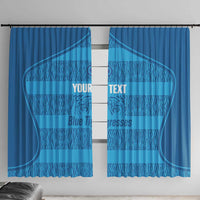 Custom India Football 2026 Window Curtain Come On Blue Tigresses - Blue Version