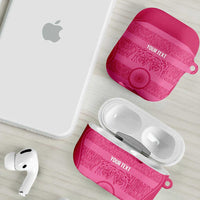 Custom India Football 2026 AirPods Case Come On Blue Tigresses - Pink Version