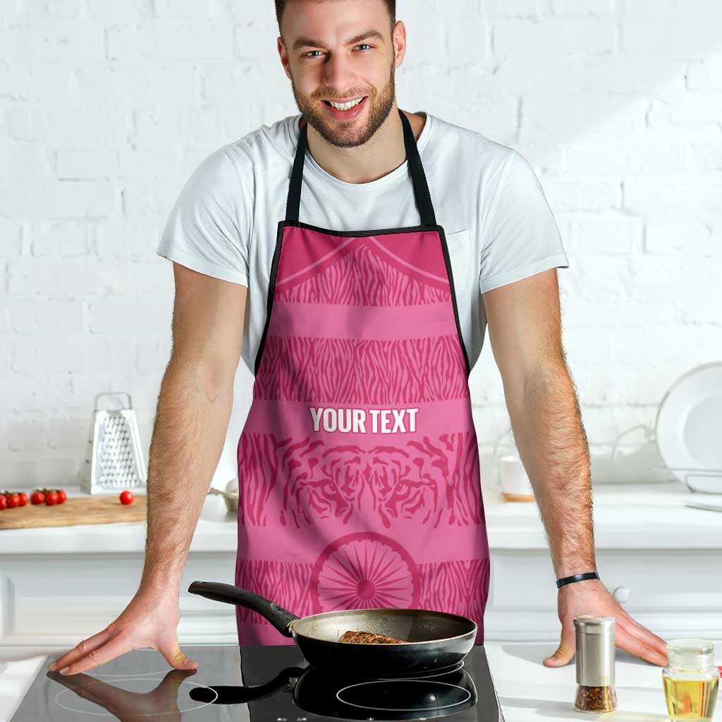 Custom India Football 2026 Apron Come On Blue Tigresses - Pink Version