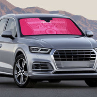Custom India Football 2026 Auto Sun Shade Come On Blue Tigresses - Pink Version