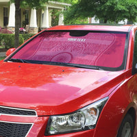 Custom India Football 2026 Auto Sun Shade Come On Blue Tigresses - Pink Version
