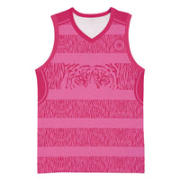 Custom India Football 2026 Basketball Jersey Come On Blue Tigresses - Pink Version