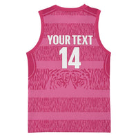 Custom India Football 2026 Basketball Jersey Come On Blue Tigresses - Pink Version