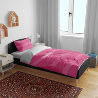 Custom India Football 2026 Bedding Set Come On Blue Tigresses - Pink Version