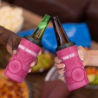Custom India Football 2026 4 in 1 Can Cooler Tumbler Come On Blue Tigresses - Pink Version
