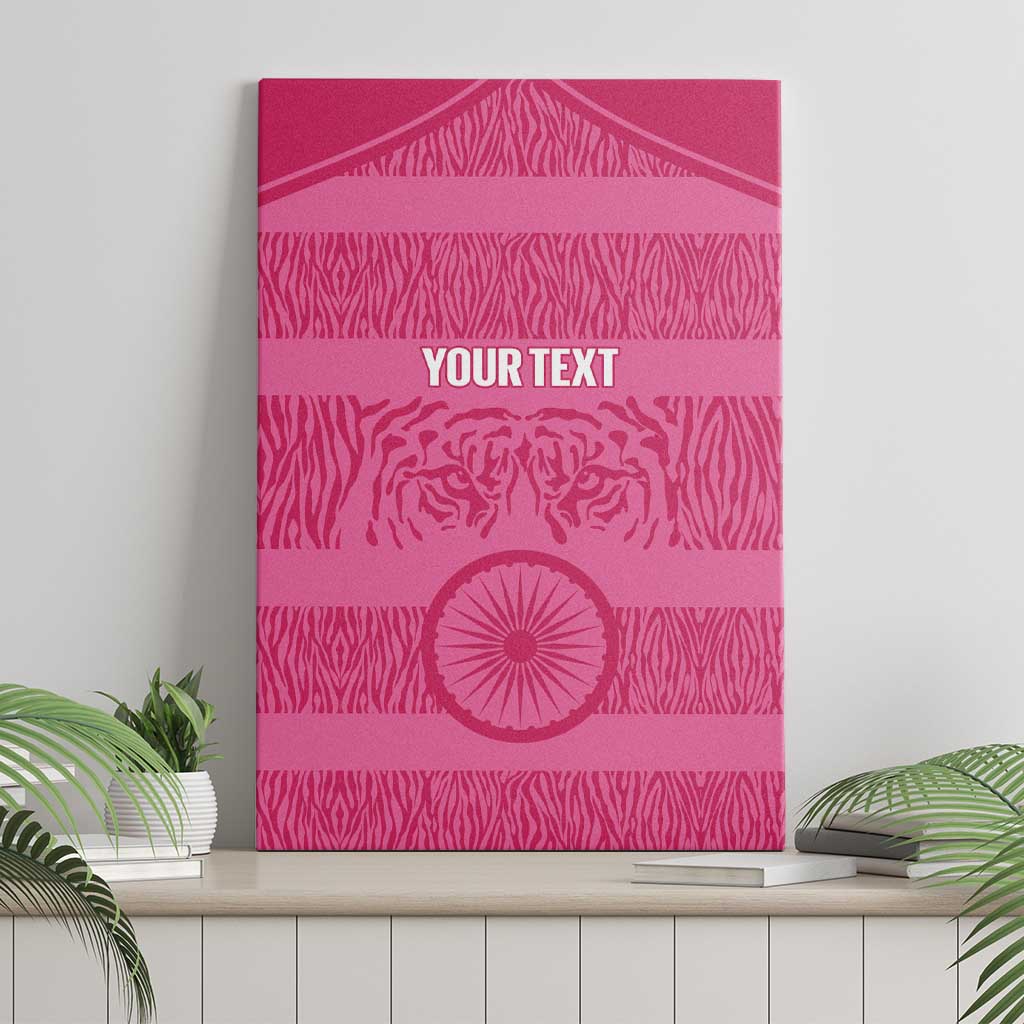 Custom India Football 2026 Canvas Wall Art Come On Blue Tigresses - Pink Version