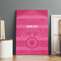 Custom India Football 2026 Canvas Wall Art Come On Blue Tigresses - Pink Version