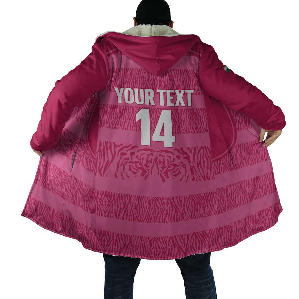 Custom India Football 2026 Cloak Come On Blue Tigresses - Pink Version