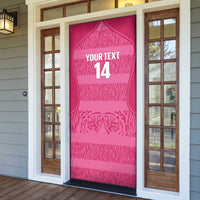 Custom India Football 2026 Door Cover Come On Blue Tigresses - Pink Version