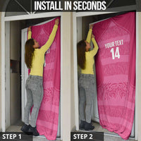 Custom India Football 2026 Door Cover Come On Blue Tigresses - Pink Version