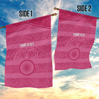Custom India Football 2026 Garden Flag Come On Blue Tigresses - Pink Version