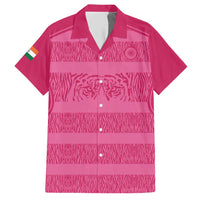 Custom India Football 2026 Hawaiian Shirt Come On Blue Tigresses - Pink Version