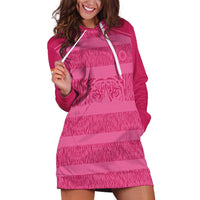 Custom India Football 2026 Hoodie Dress Come On Blue Tigresses - Pink Version
