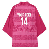 Custom India Football 2026 Kimono Come On Blue Tigresses - Pink Version