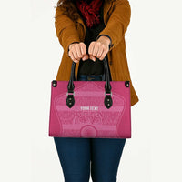 Custom India Football 2026 Leather Bag Come On Blue Tigresses - Pink Version