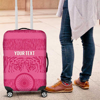 Custom India Football 2026 Luggage Cover Come On Blue Tigresses - Pink Version