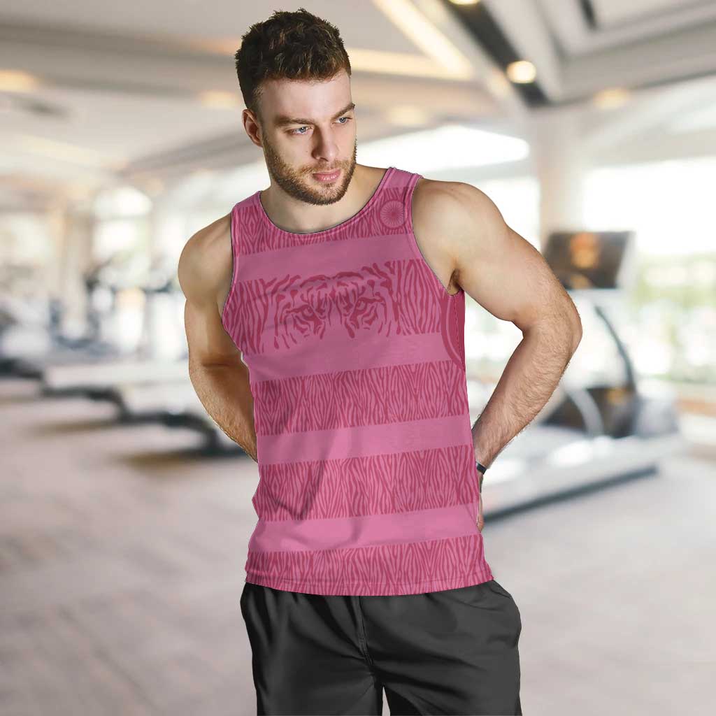 Custom India Football 2026 Men Tank Top Come On Blue Tigresses - Pink Version