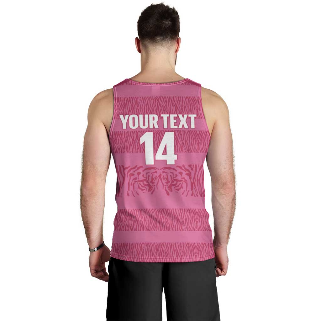 Custom India Football 2026 Men Tank Top Come On Blue Tigresses - Pink Version