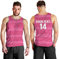 Custom India Football 2026 Men Tank Top Come On Blue Tigresses - Pink Version