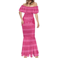 Custom India Football 2026 Mermaid Dress Come On Blue Tigresses - Pink Version