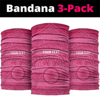 Custom India Football 2026 Neck Gaiter Come On Blue Tigresses - Pink Version