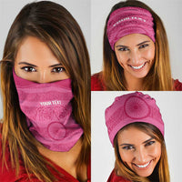 Custom India Football 2026 Neck Gaiter Come On Blue Tigresses - Pink Version