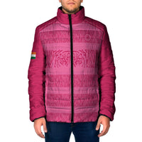 Custom India Football 2026 Padded Jacket Come On Blue Tigresses - Pink Version