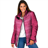 Custom India Football 2026 Padded Jacket Come On Blue Tigresses - Pink Version