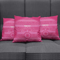 Custom India Football 2026 Pillow Cover Come On Blue Tigresses - Pink Version