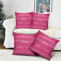 Custom India Football 2026 Pillow Cover Come On Blue Tigresses - Pink Version