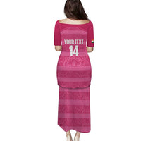Custom India Football 2026 Puletasi Come On Blue Tigresses - Pink Version