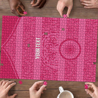 Custom India Football 2026 Puzzle Come On Blue Tigresses - Pink Version