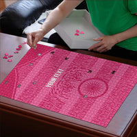 Custom India Football 2026 Puzzle Come On Blue Tigresses - Pink Version