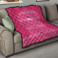 Custom India Football 2026 Quilt Come On Blue Tigresses - Pink Version